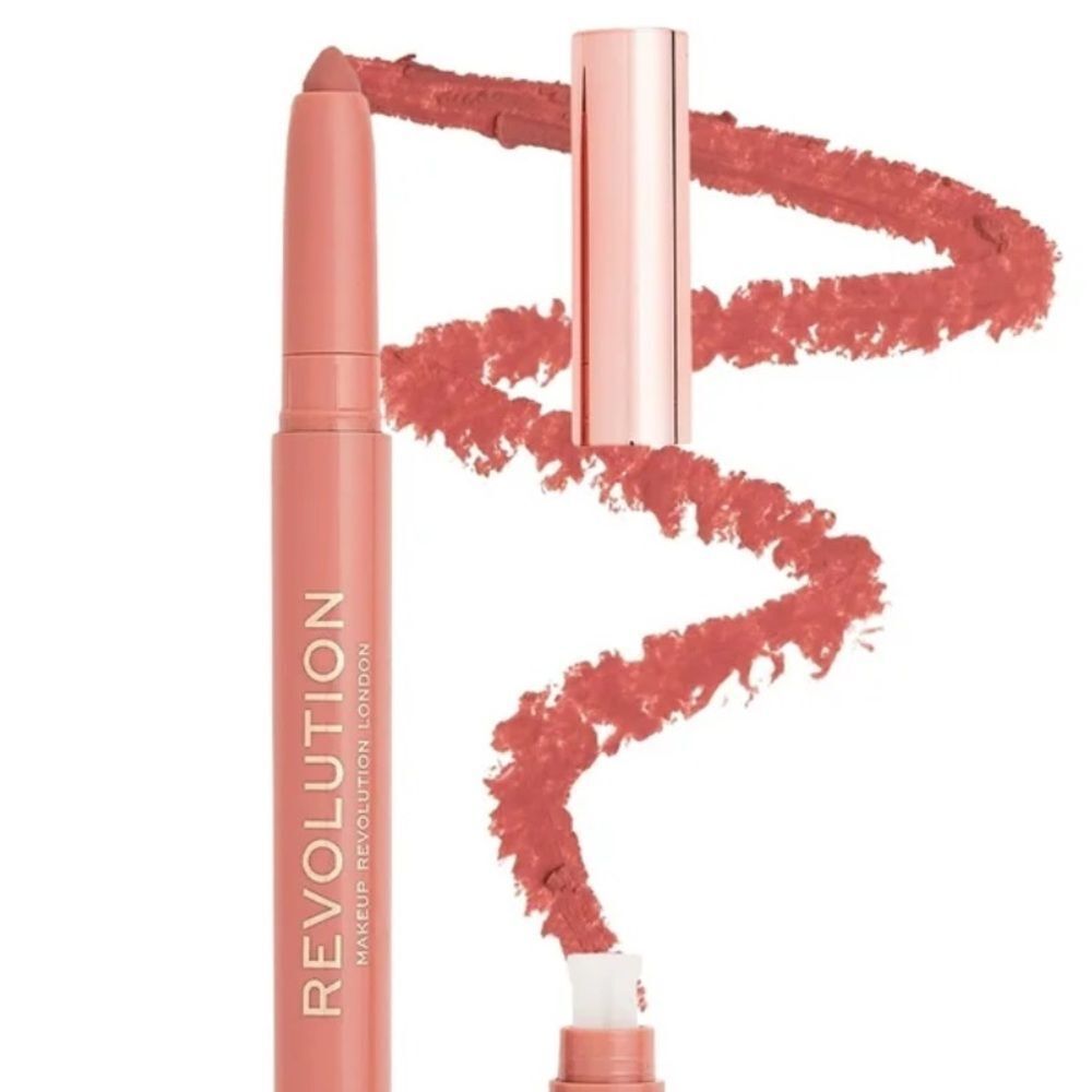 Revolution Velvet Kiss Lip Crayon Icon Nude Orange